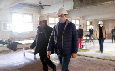FERNANDO GRAY EN EL INICIO DE LA TERCERA ETAPA DE OBRAS DEL HOGAR ESCUELA “EVITA”