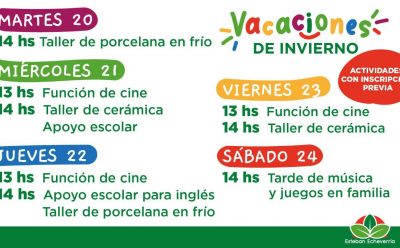 ACTIVIDADES PARA NIÑAS, NIÑOS Y JÓVENES EN VACACIONES DE INVIERNO