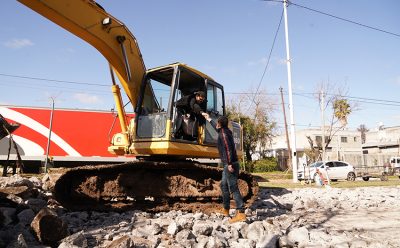 FERNANDO GRAY, EN EL AVANCE DE LAS OBRAS DE PUESTA EN VALOR DE LAS AVENIDAS FAIR-VALETTE