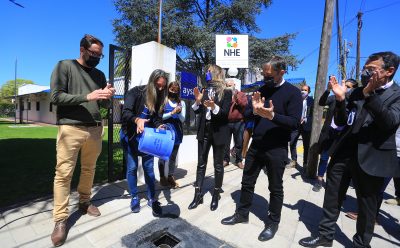 FERNANDO GRAY Y MALENA GALMARINI HABILITARON RED DOMICILIARIA CLOACAL