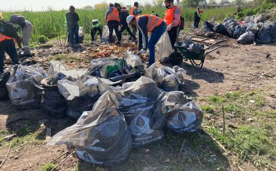 LIMPIEZA Y RECICLAJE EN LA LAGUNA DE ROCHA