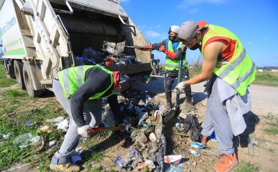 CONTINÚAN LOS TRABAJOS DE LIMPIEZA EN LA RESERVA LAGUNA DE ROCHA