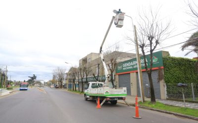 NUEVAS LUMINARIAS LED EN MONTE GRANDE Y EL JAGÜEL