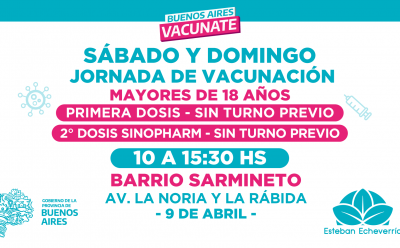 NUEVAS JORNADAS DE VACUNACIÓN LIBRE CONTRA EL COVID-19