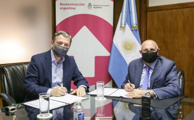 EL INTENDENTE FERNANDO GRAY Y EL MINISTRO DE TRANSPORTE ALEXIS GUERRERA FIRMARON CONVENIO DE CONSTRUCCIÓN DEL BAJO NIVEL ALVEAR-RONDEAU