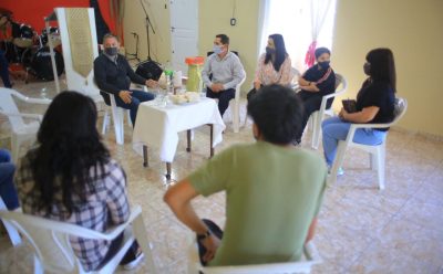 FERNANDO GRAY RECORRIÓ EL BARRIO SANTA LUCÍA DE MONTE GRANDE SUR