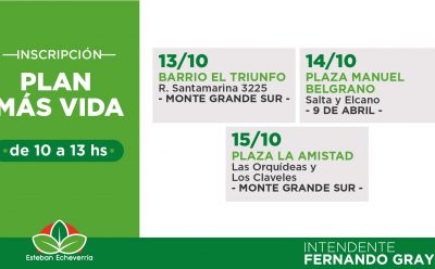 NUEVOS OPERATIVOS DE INSCRIPCIÓN AL PLAN MÁS VIDA