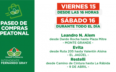 CALLES PEATONALES POR EL DÍA DE LA FAMILIA