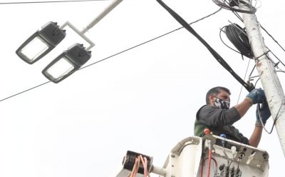 NUEVAS LUMINARIAS LED EN 9 DE ABRIL