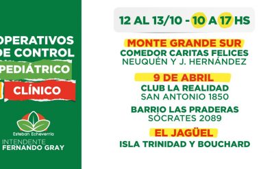 OPERATIVOS DE CONTROL MÉDICO EN ESTEBAN ECHEVERRÍA