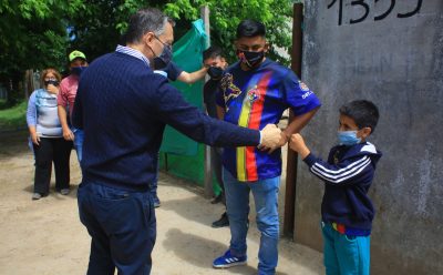 FERNANDO GRAY CONTINUÓ SU RECORRIDA EN EL BARRIO LA MORITA DE EL JAGÜEL