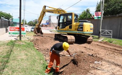 COMENZÓ NUEVA OBRA HÍDRICA EN 9 DE ABRIL