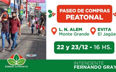 ALEM Y EVITA SERÁN PEATONALES POR LAS FIESTAS