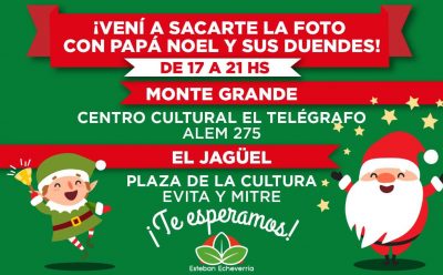 PAPÁ NOEL VISITA ESTEBAN ECHEVERRÍA