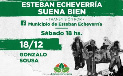 GONZALO SOUSA Y UN CONCIERTO DE ROCK EN ESTEBAN ECHEVERRÍA SUENA BIEN