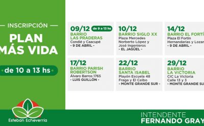 NUEVOS OPERATIVOS DE INSCRIPCIÓN AL PLAN MÁS VIDA