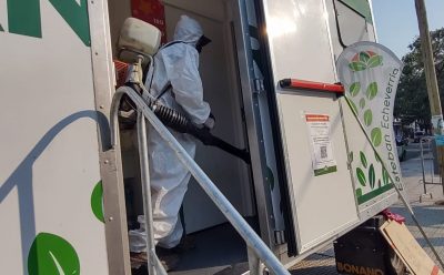 TAREAS DE DESINFECCIÓN EN ESTEBAN ECHEVERRÍA