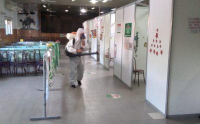 TAREAS DE DESINFECCIÓN EN DISTINTOS PUNTOS DEL DISTRITO