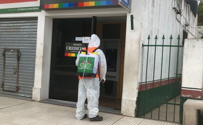 TAREAS DE DESINFECCIÓN EN ESPACIOS DE GRAN CIRCULACIÓN