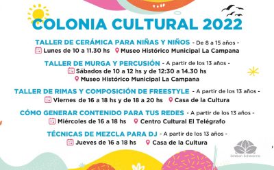 COMENZARON LAS ACTIVIDADES DE LA COLONIA CULTURAL EN ESTEBAN ECHEVERRÍA