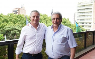 FERNANDO GRAY JUNTO A CARLOS ACUÑA, COTITULAR DE LA CGT
