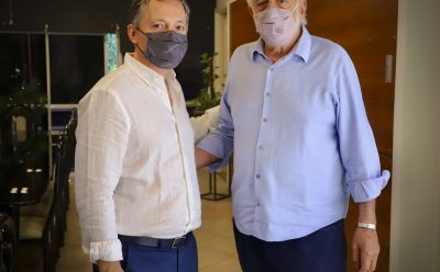 FERNANDO GRAY JUNTO A ROBERTO FERNÁNDEZ, SECRETARIO DE UTA ARGENTINA