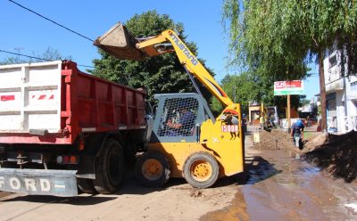 AVANZA LA OBRA DE EXTENSIÓN DE LA RED CLOACAL EN MONTE GRANDE SUR