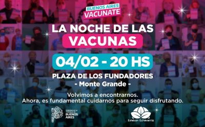 “LA NOCHE DE LAS VACUNAS” EN ESTEBAN ECHEVERRÍA