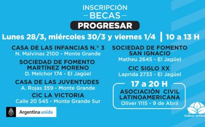 OPERATIVOS DE INSCRIPCIÓN A LAS BECAS PROGRESAR