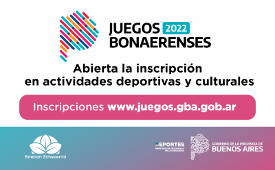 COMENZÓ LA INSCRIPCIÓN PARA LOS JUEGOS BONAERENSES 2022