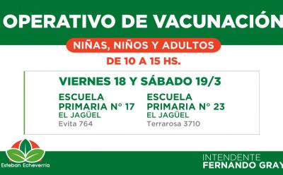 JORNADAS DE VACUNACIÓN EN EL JAGÜEL