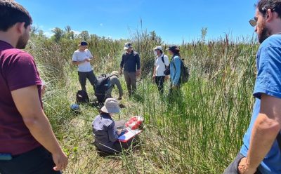 RELEVAMIENTO EN LA LAGUNA DE ROCHA JUNTO CON EL CONICET Y LA ACUMAR