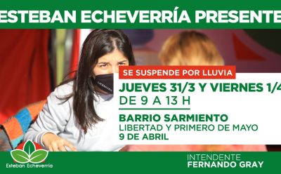 VUELVE ESTEBAN ECHEVERRÍA PRESENTE A 9 DE ABRIL