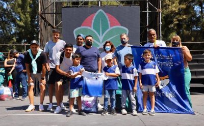 FERNANDO GRAY EN LA APERTURA DEL CAMPEONATO DE LA FEDERACION DE FÚTBOL INFANTIL Y JUVENIL DE ESTEBAN ECHEVERRÍA