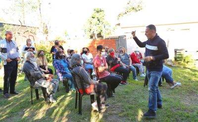 FERNANDO GRAY SE REUNIÓ CON VECINAS Y VECINOS DE EL JAGÜEL POR OBRAS DE CLOACAS