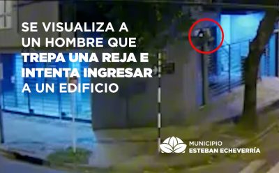 UN DETENIDO TRAS INTENTO DE ROBO EN UN EDIFICIO DE MONTE GRANDE 