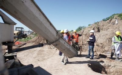 FERNANDO GRAY VISITÓ LAS OBRAS DEL NUEVO POLIDEPORTIVO MUNICIPAL DE EL JAGÜEL