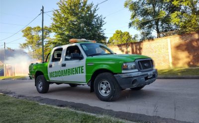 EL MUNICIPIO DE ESTEBAN ECHEVERRÍA CONTINÚA CON LOS TRABAJOS DE FUMIGACIÓN EN TODO EL DISTRITO