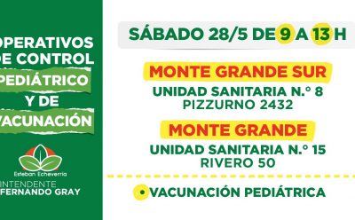 OPERATIVOS DE CONTROL PEDIÁTRICO Y VACUNACIÓN PARA NIÑAS Y NIÑOS
