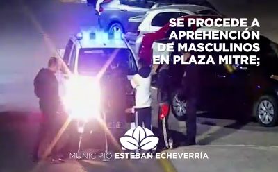 MONTE GRANDE: DETIENEN A CUATRO HOMBRES, UNO DE ELLOS LLEVABA UN REVÓLVER