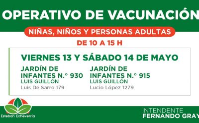 OPERATIVOS DE VACUNACIÓN EN LUIS GUILLÓN