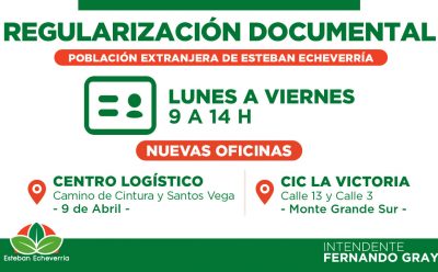 NUEVAS OFICINAS DE REGULARIZACIÓN DOCUMENTAL PARA PERSONAS EXTRANJERAS EN ESTEBAN ECHEVERRÍA