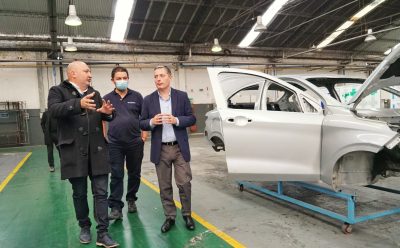 FERNANDO GRAY RECORRIÓ JUNTO CON AUTORIDADES NACIONALES LA EMPRESA TREVES