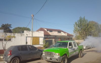 FUMIGACIÓN EN 9 DE ABRIL Y LUIS GUILLÓN