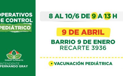 OPERATIVOS DE CONTROL PEDIÁTRICO EN 9 DE ABRIL