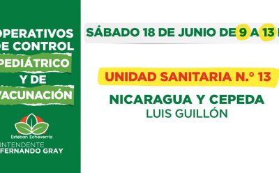 OPERATIVOS DE CONTROL PEDIÁTRICO EN LUIS GUILLÓN