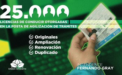DESDE ENERO, SE REALIZARON 25.000 LICENCIAS DE CONDUCIR EN LA POSTA DE AGILIZACIÓN DE TRÁMITES