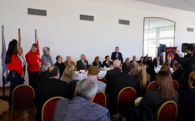 FERNANDO GRAY EN EL ACTO POR EL CAMBIO DE AUTORIDADES DEL CLUB DE LEONES