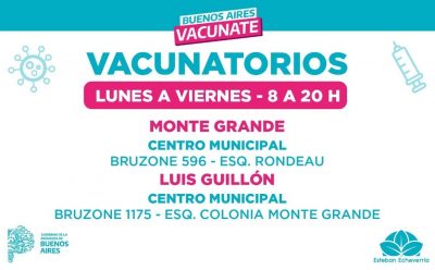 AVANZA LA VACUNACIÓN CONTRA EL COVID-19 EN ESTEBAN ECHEVERRÍA