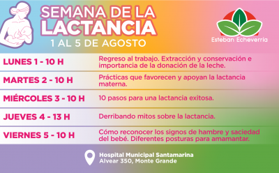 ACTIVIDADES EN LA SEMANA DE LA LACTANCIA MATERNA